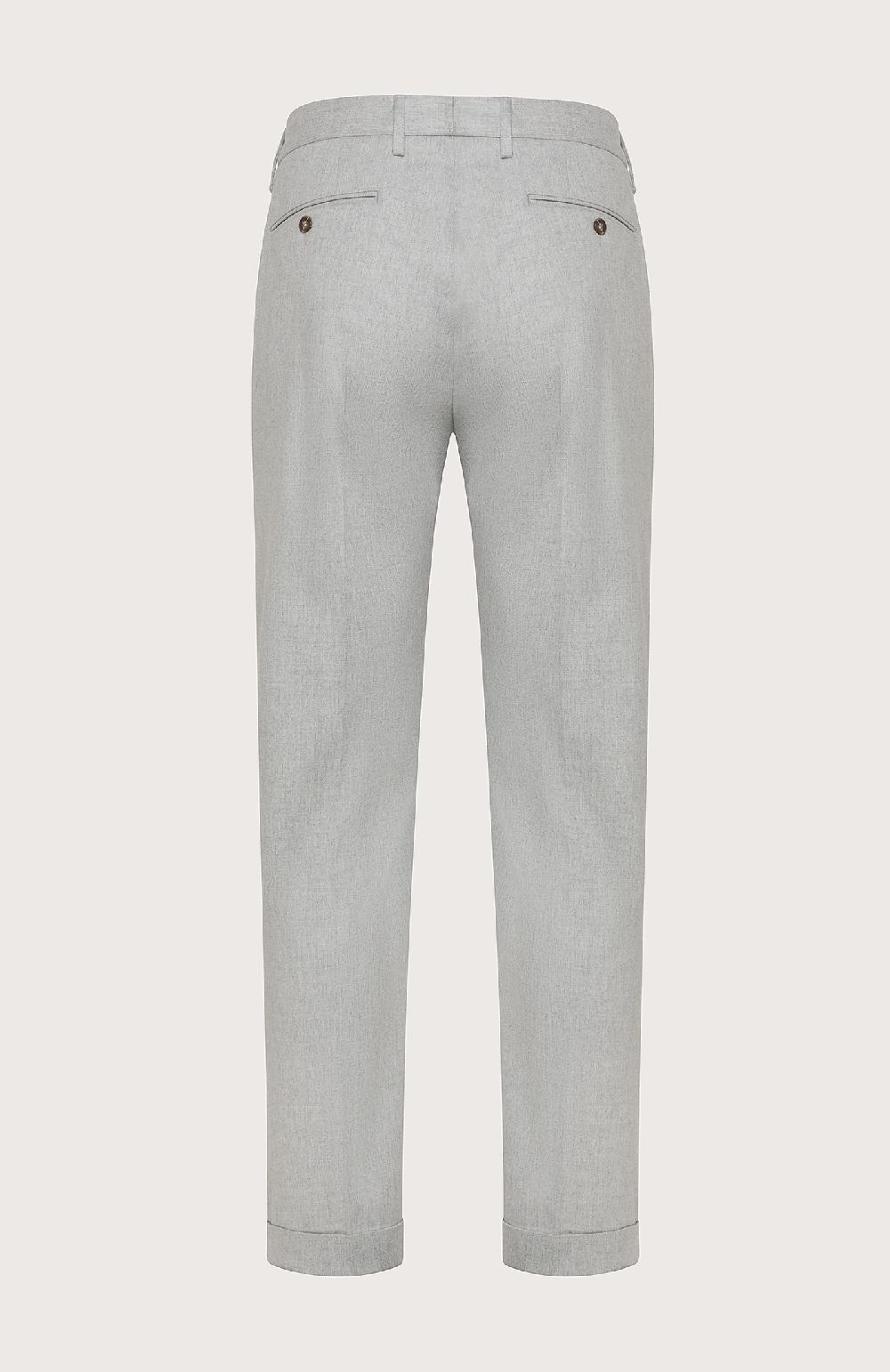 Seventy Pantalone chino in flanella cardata mono-stretch - Col. Grigio Economico