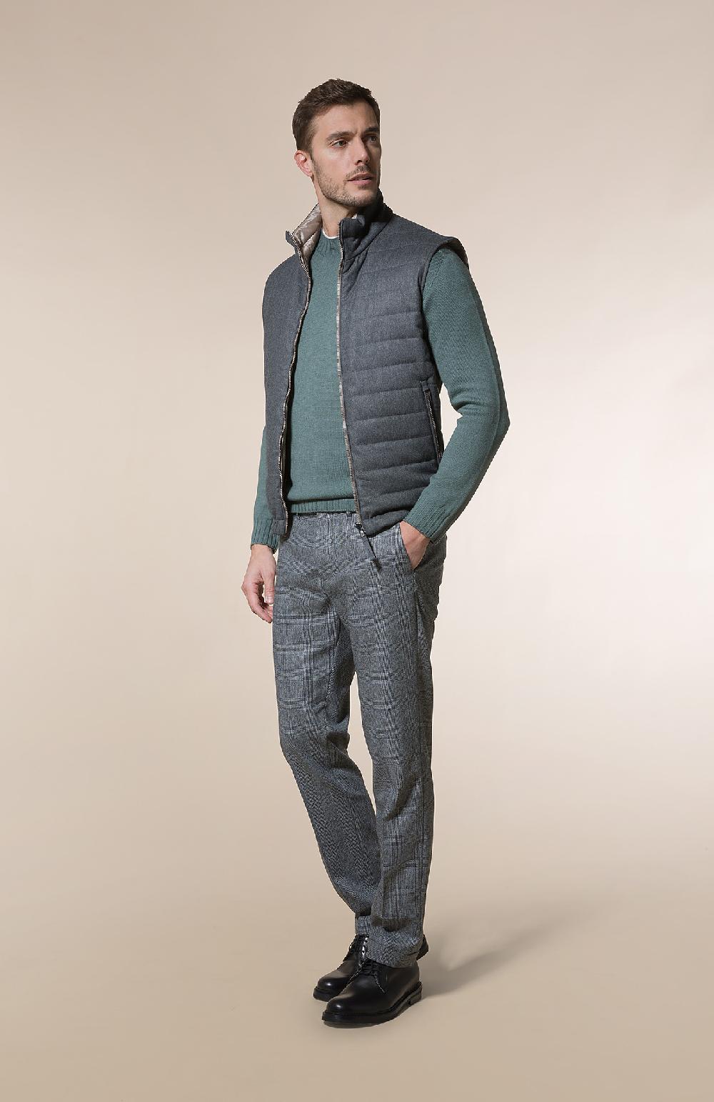 Seventy Pantalone chino in galles misto lana - Col. Grigio Saldi