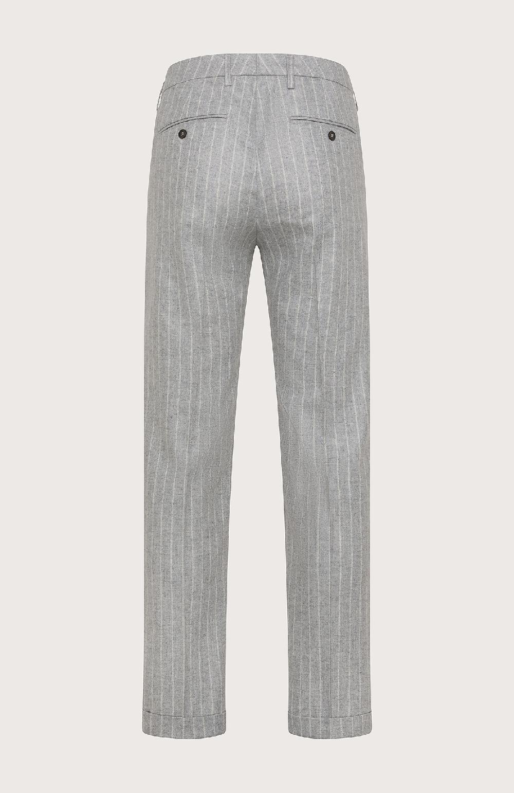 Seventy Pantalone chino in gessato cardato misto lana - Col. Grigio I Più Venduti