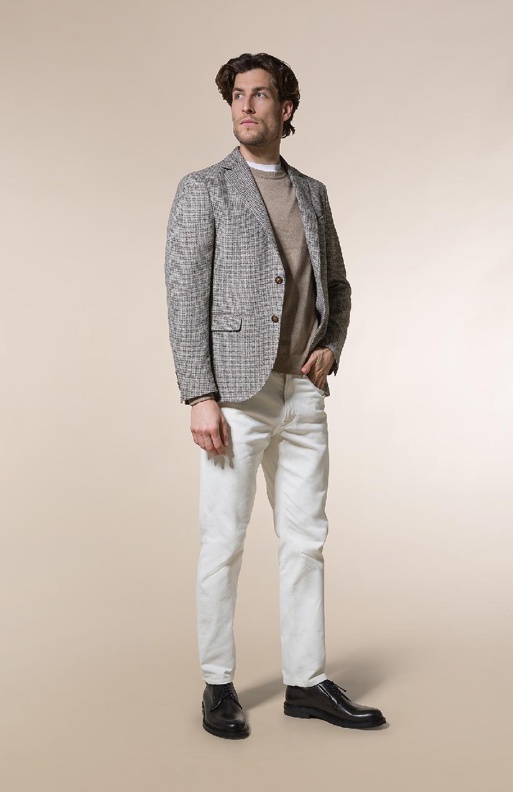 Seventy Maglioncino girocollo in rasato f.12 - Col. Neutro 2025