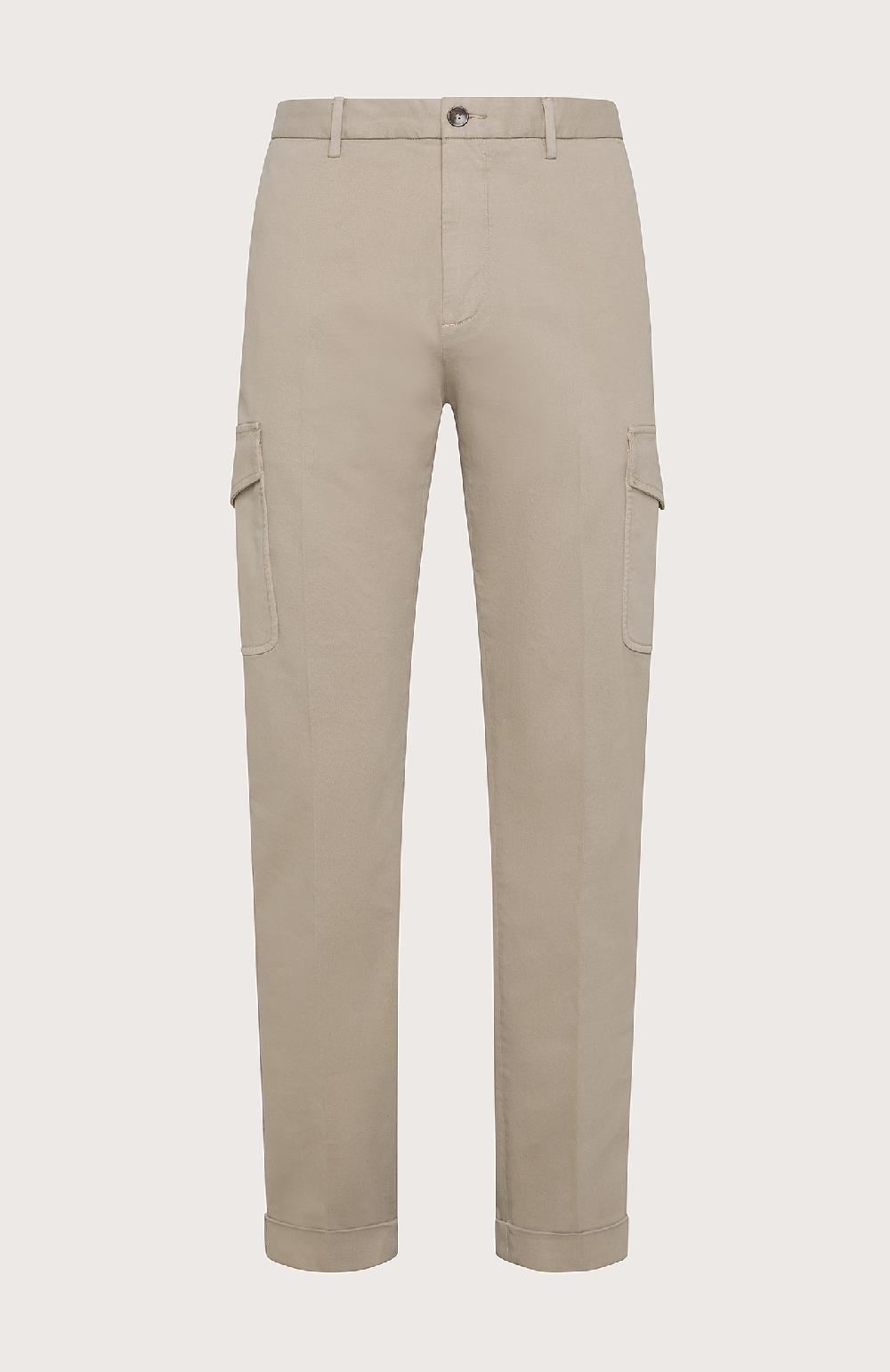 Seventy Pantalone lungo con tasche in gabardina - Col. Grigio Italia