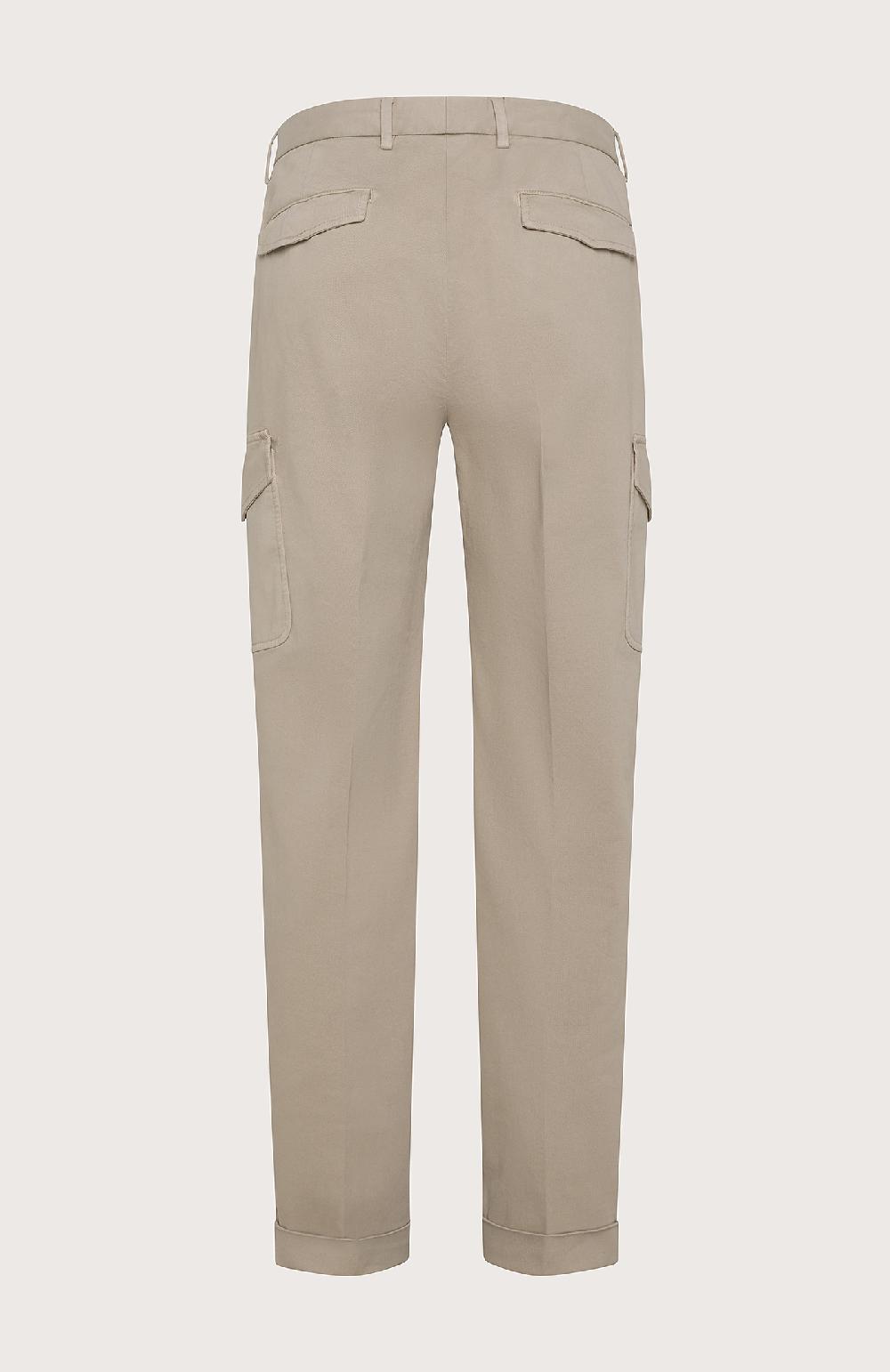 Seventy Pantalone lungo con tasche in gabardina - Col. Grigio Italia