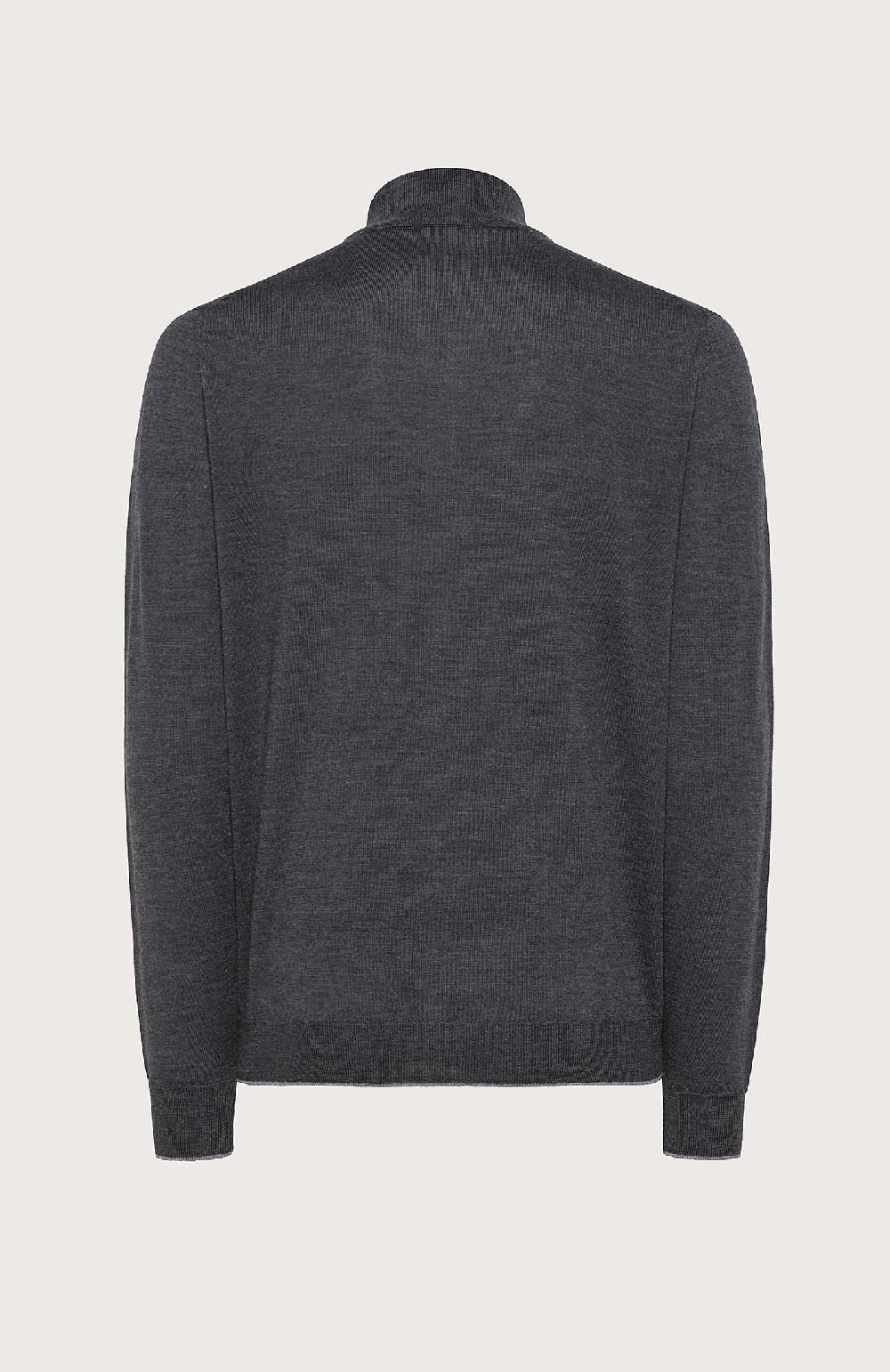 Seventy Maglioncino collo alto e zip frontale - Col. Grigio Negozi Online