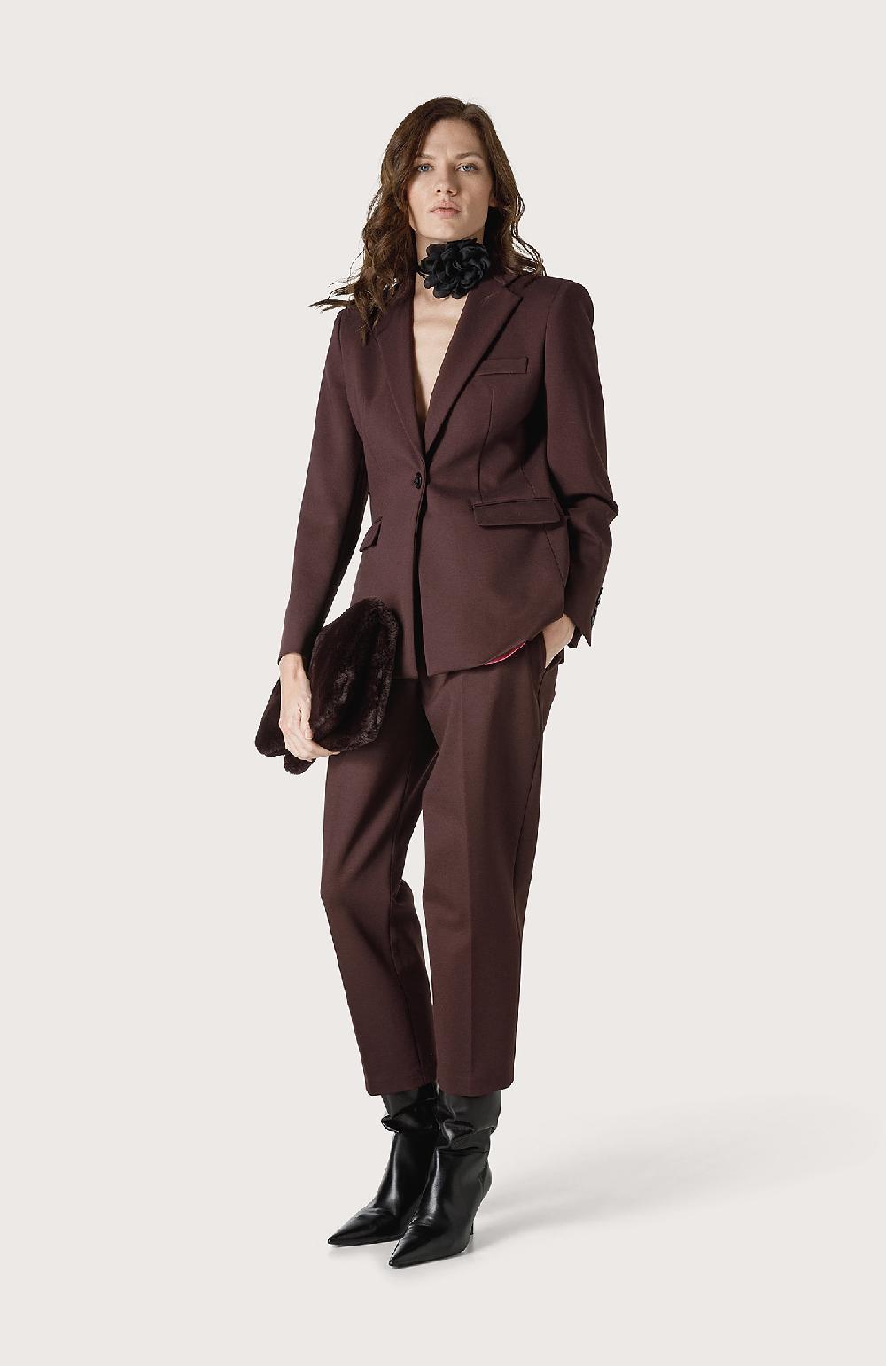 Seventy Pantalone chino con gamba carrot - Col. Viola Vendita Economica