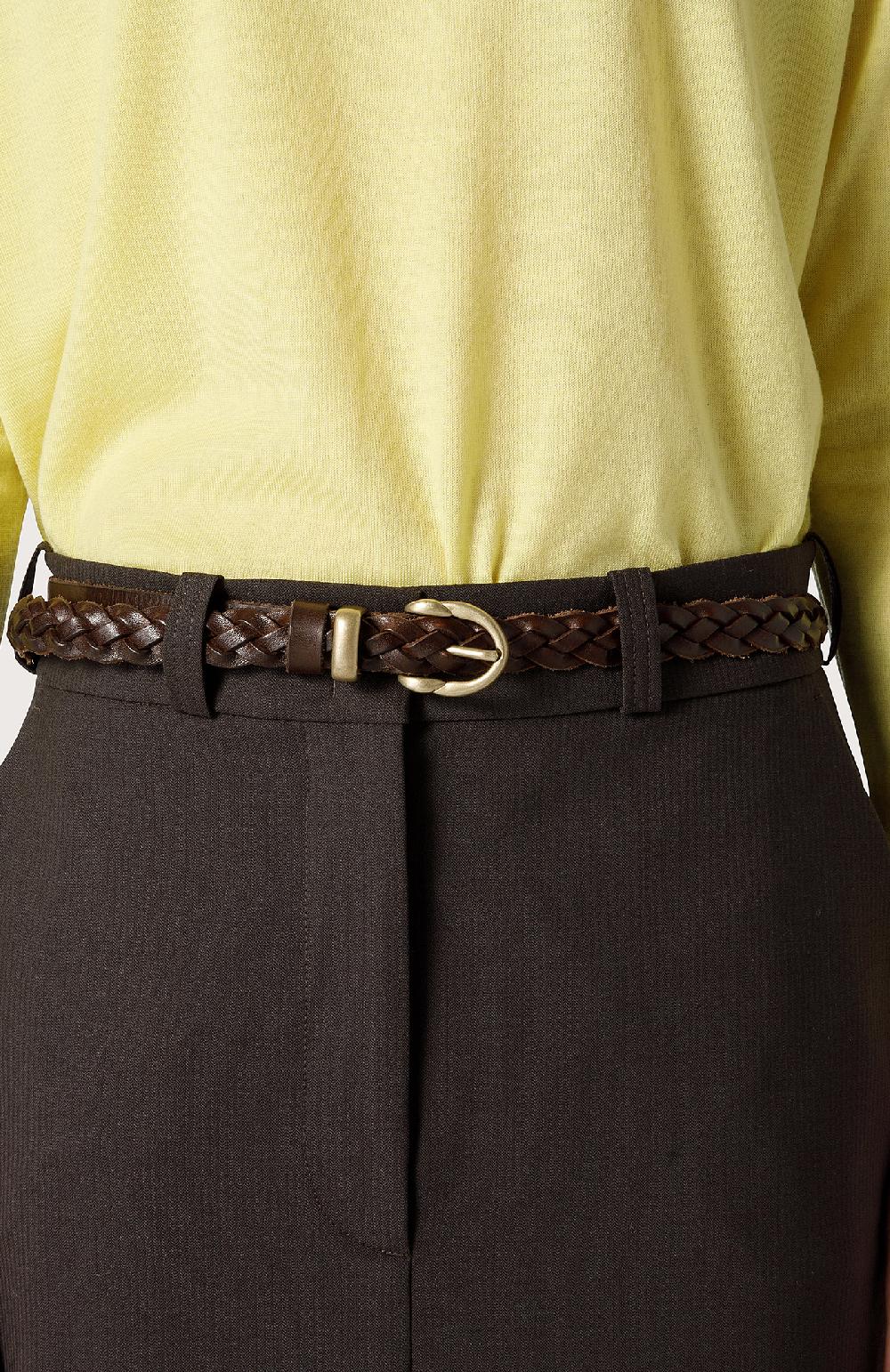 Seventy Cintura in pelle intrecciata - Col. Marrone Negozio