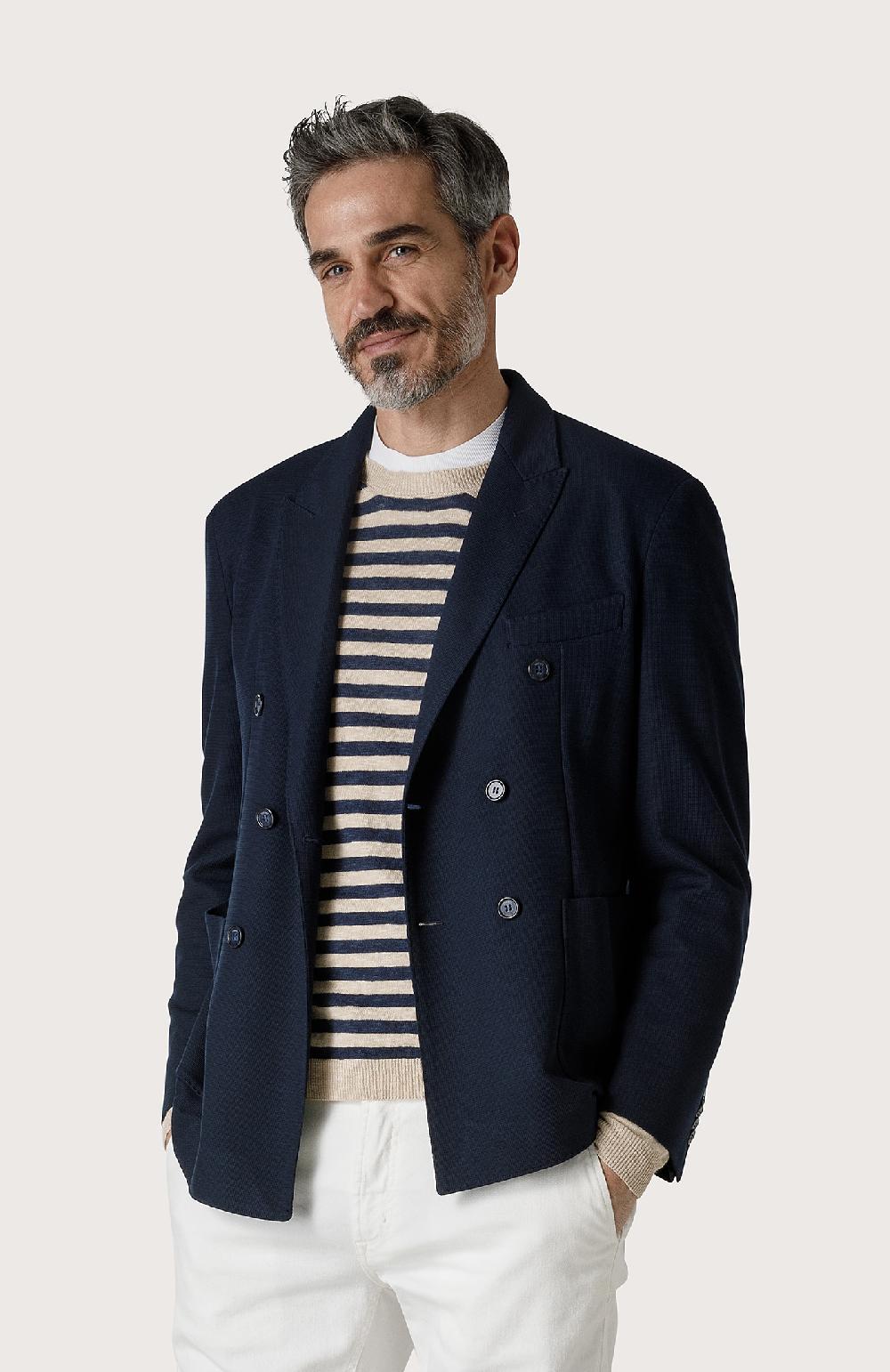 Seventy Giacca doppiopetto con rever a lancia - Col. Blu 2025