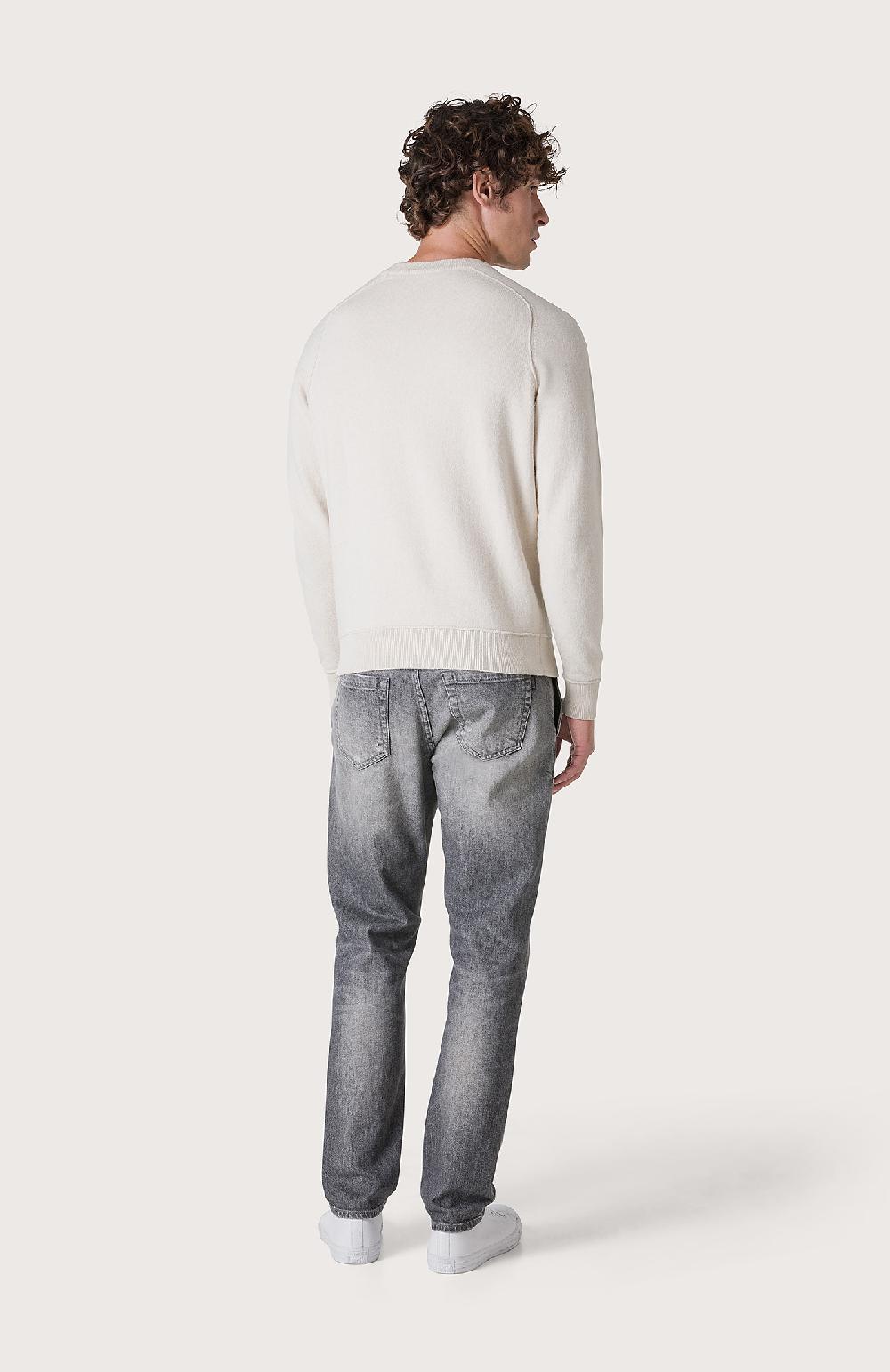 Seventy Maglia con finiture effetto felpa - Col. Bianco Sconto