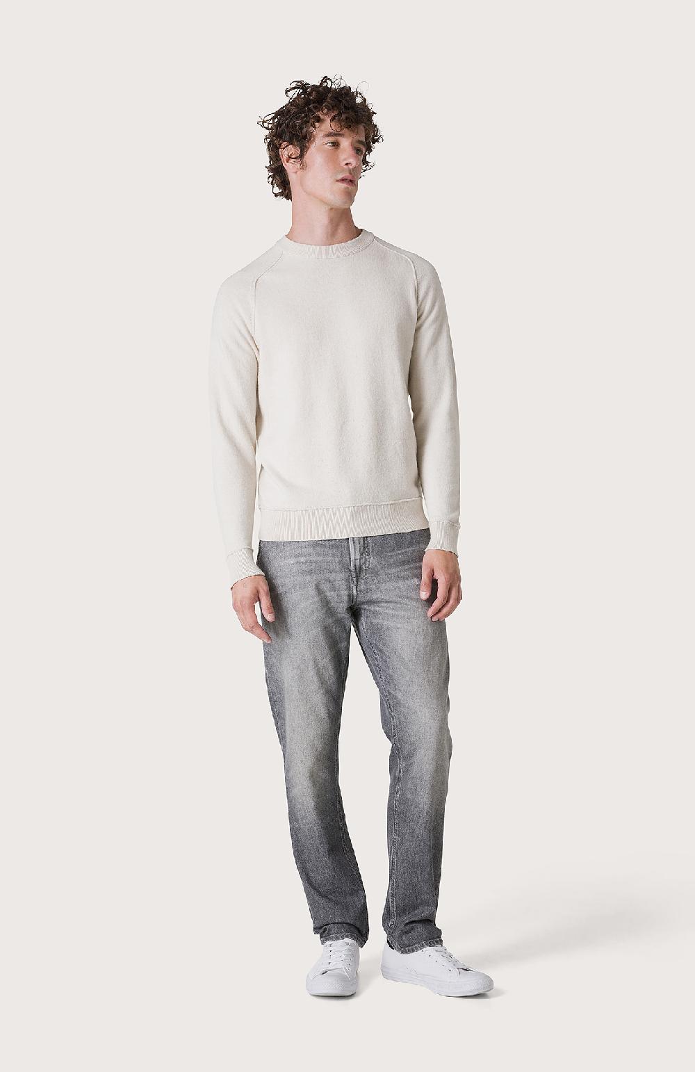 Seventy Maglia con finiture effetto felpa - Col. Bianco Sconto