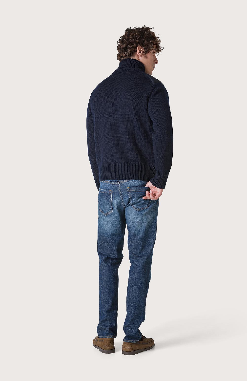 Seventy Piumino con maniche tricot - Col. Blu Hotsell