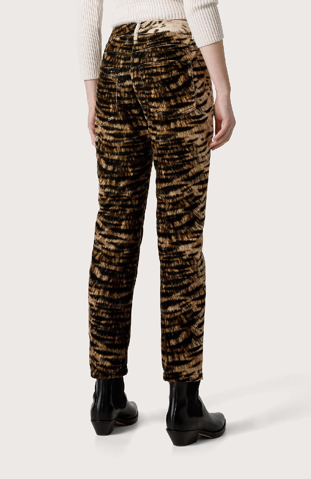 Seventy Pantalone 5 tasche animalier - Col. Neutro Saldi Di Fabbrica