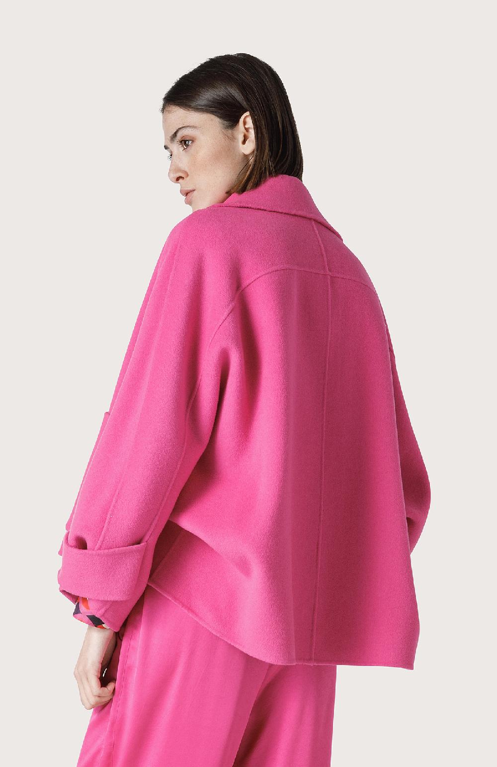 Seventy Cappotto mantellina in double - Col. Rosa Vendita