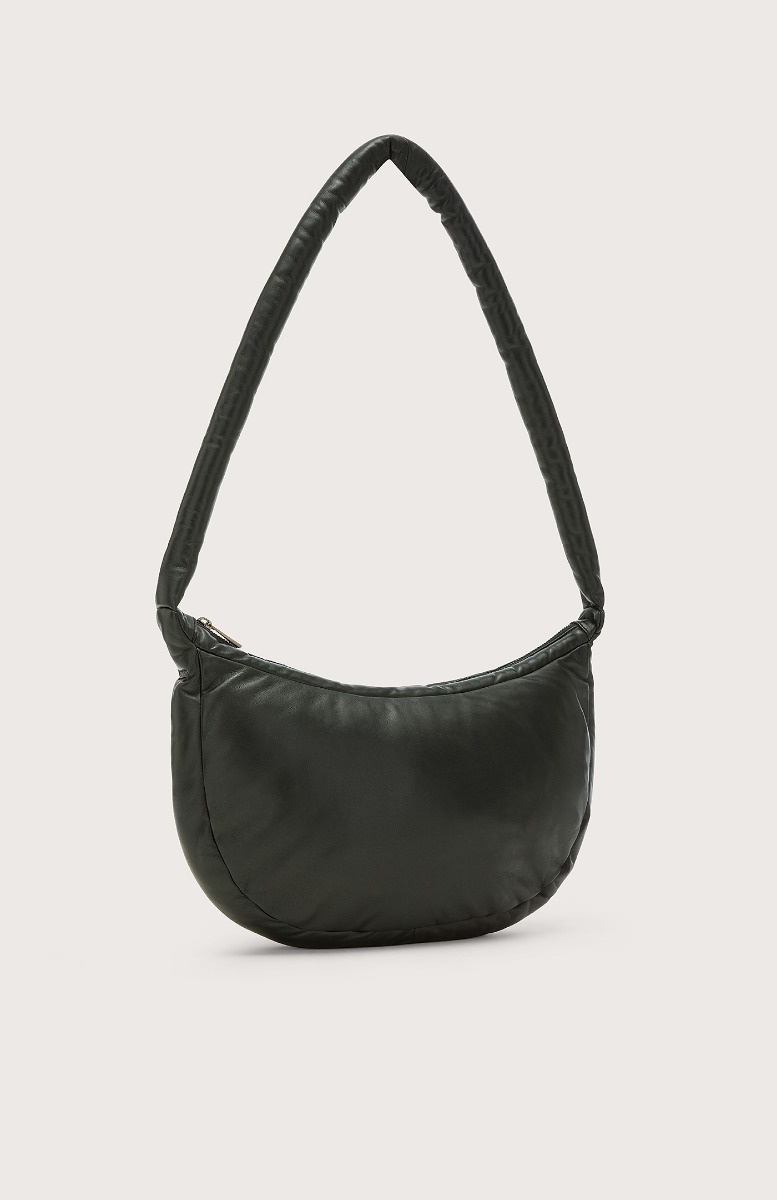 Seventy Borsa mezza luna in pelle - Col. Nero 2025