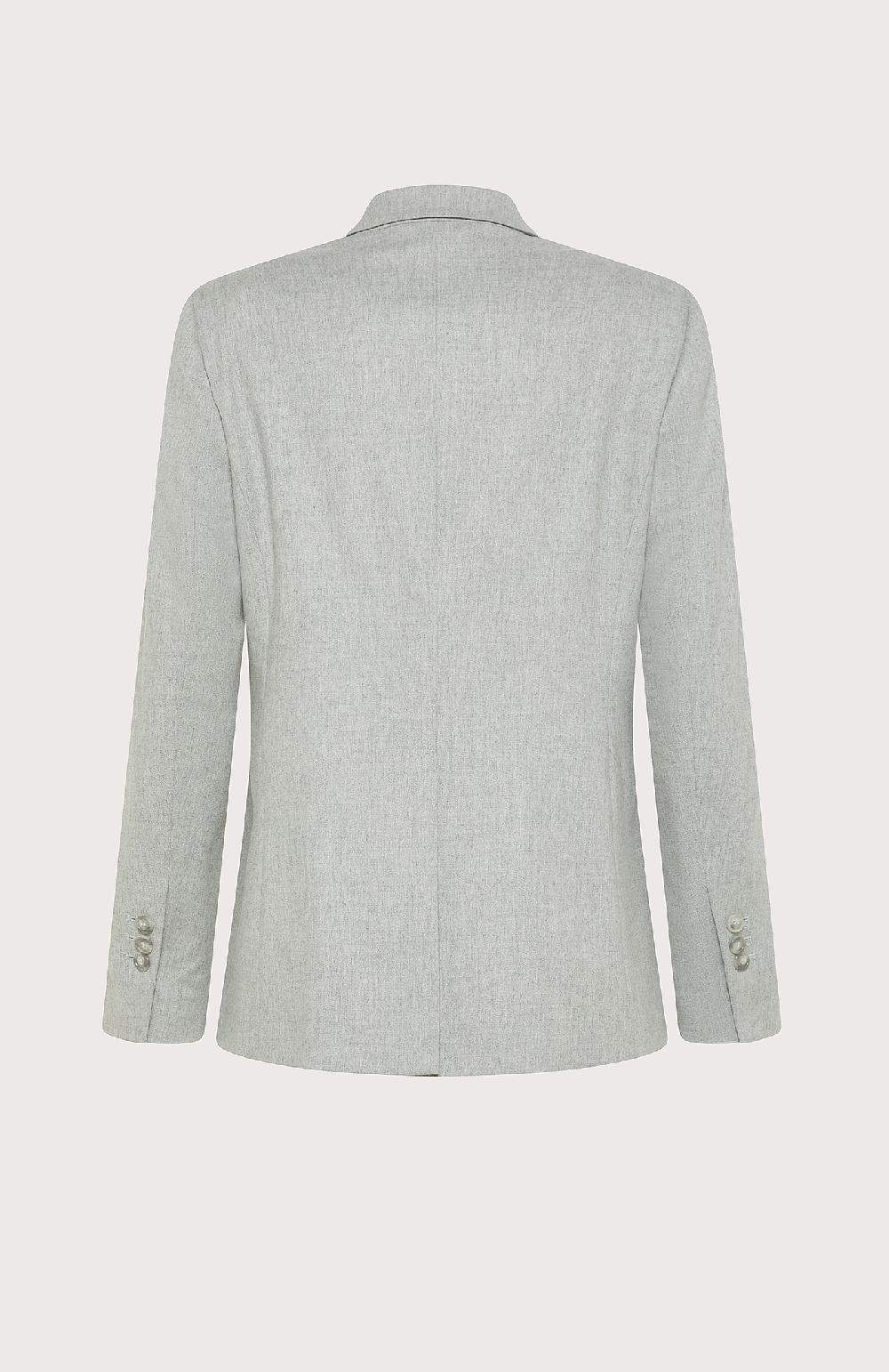 Seventy Giacca doppiopetto in flanella mono-strech - Col. Grigio Nuovo