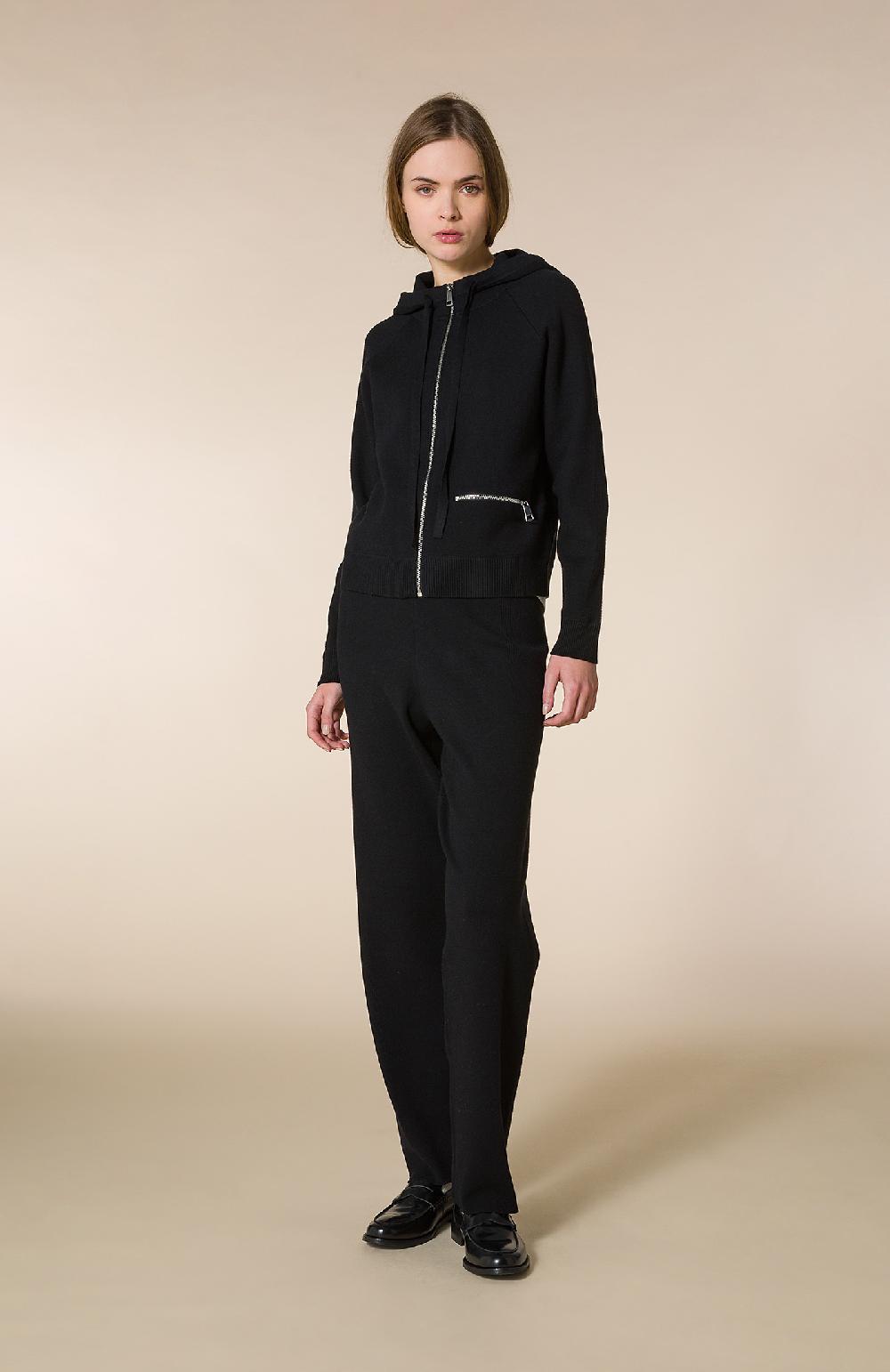 Seventy Felpa con cappuccio in viscosa stretch - Col. Nero Promozione Limitata