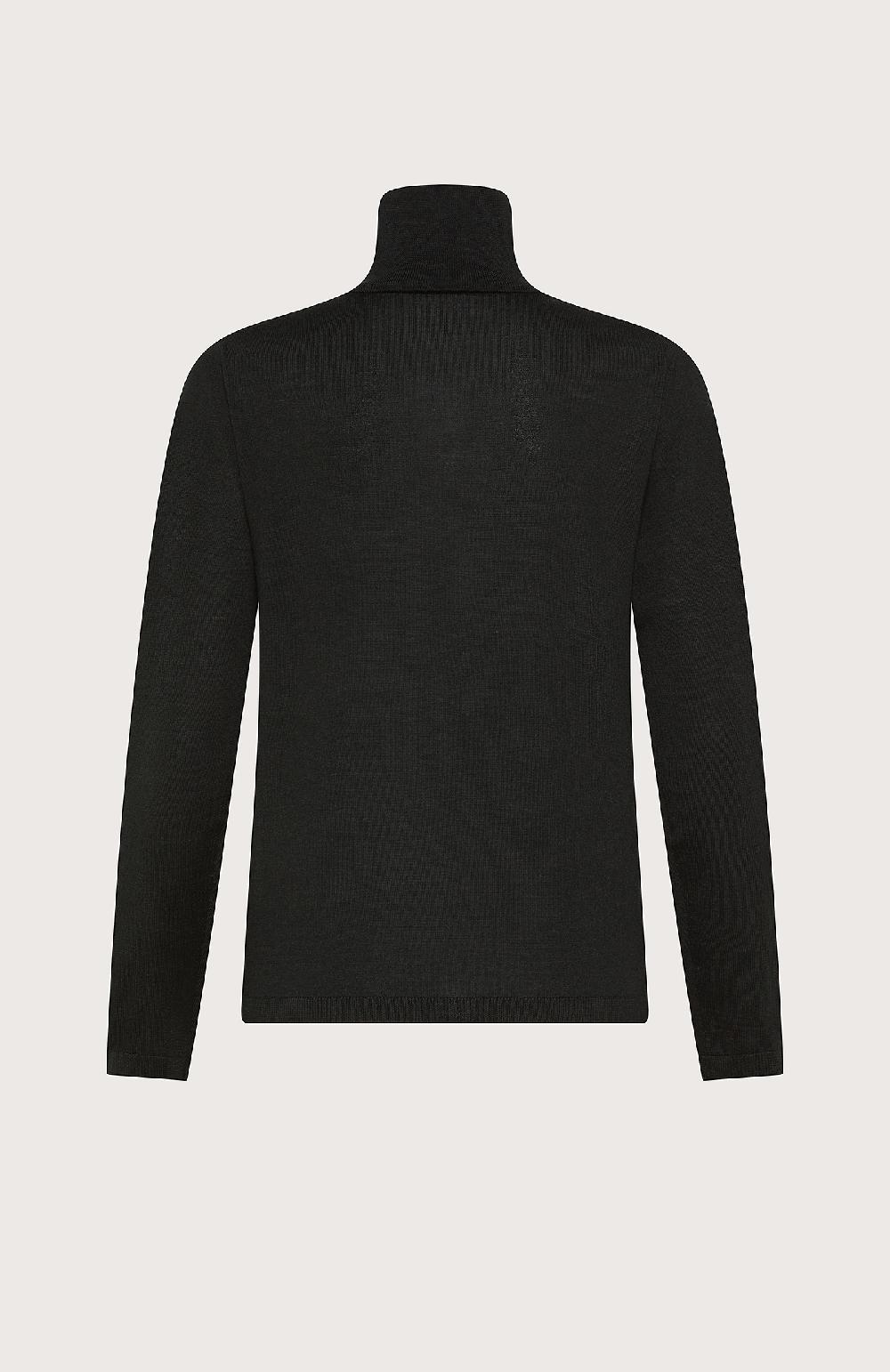 Seventy Dolcevita maniche lunghe in lana merinos f.18 - Col. Nero Fino Al -60%