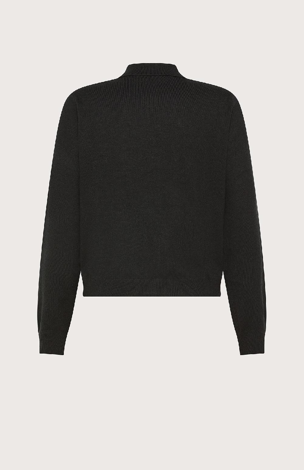 Seventy Polo a maniche lunghe tinta unita - Col. Nero Convenienza