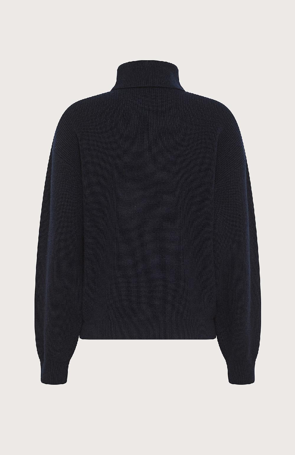 Seventy Maglione collo alto misto lana - Col. Blu Presa