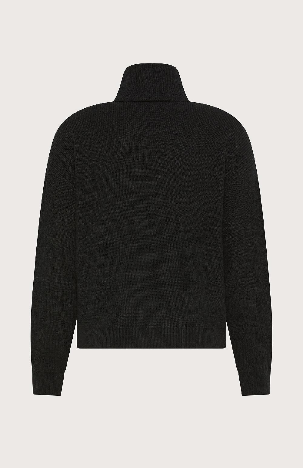 Seventy Maglione collo alto misto lana - Col. Nero Offerta
