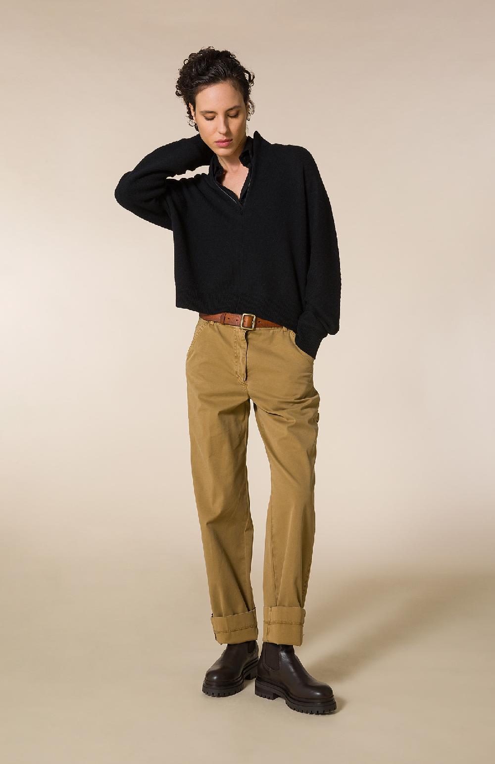 Seventy Maglioncino con collo a lupetto e zip - Col. Nero Outlet