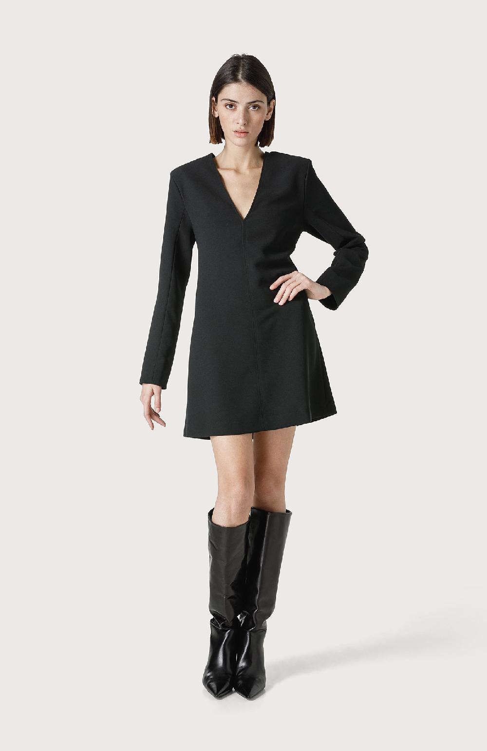 Seventy Mini abito con scollo a V - Col. Nero Offerte