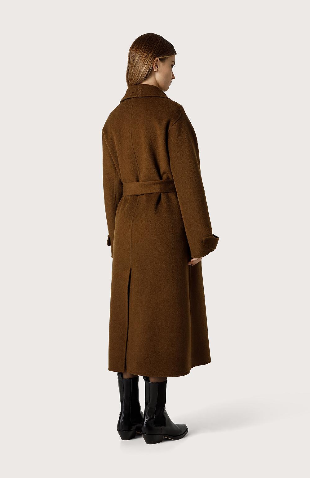Seventy Cappotto classico in panno double - Col. Marrone Hotsell