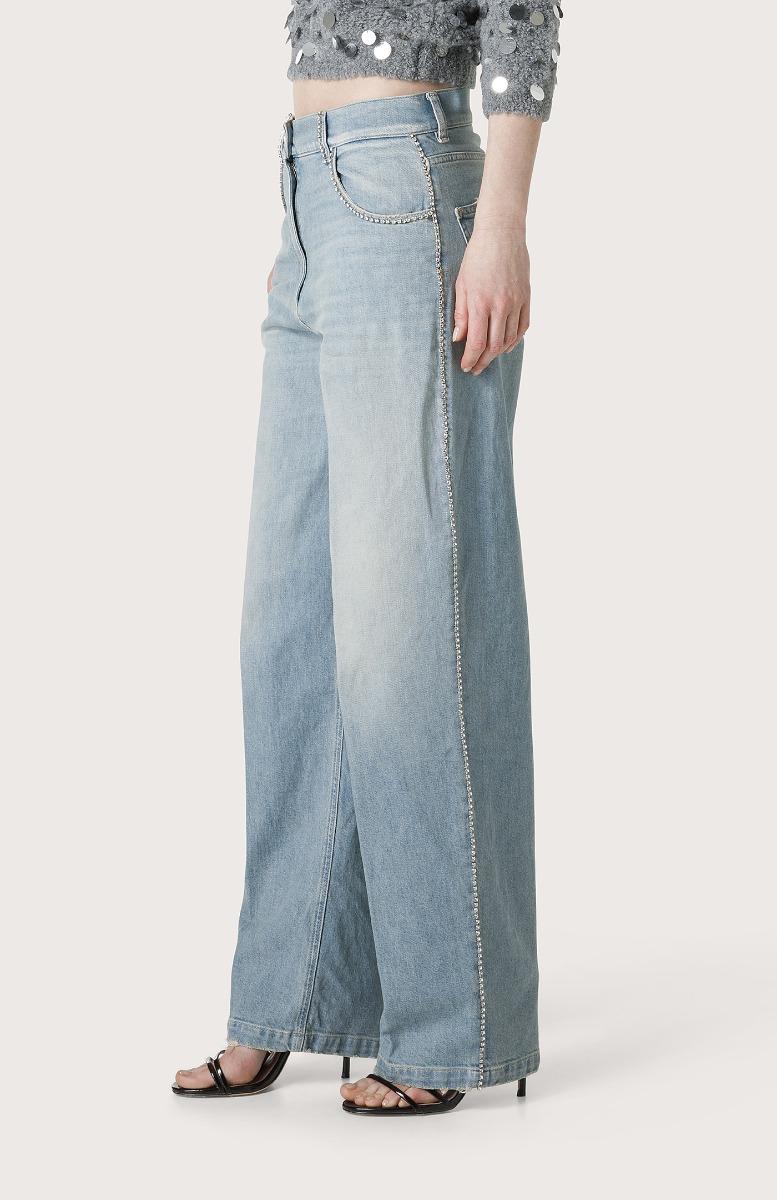 Seventy Jeans denim con ricami strass - Col. Blu Vendita Economica
