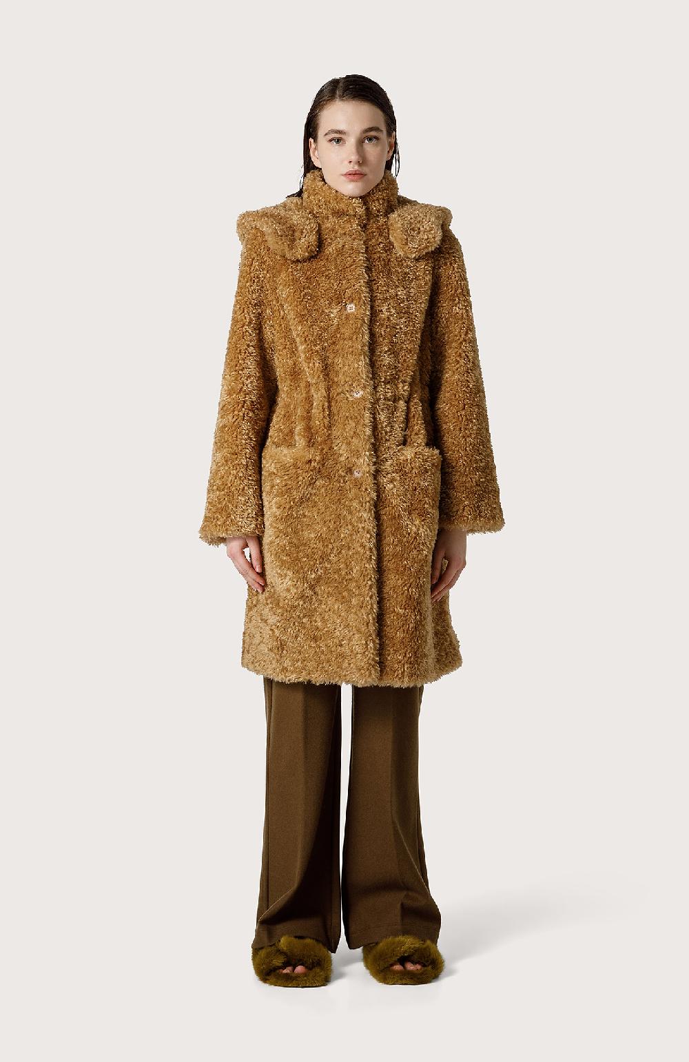 Seventy Parka in eco pelliccia - Col. Neutro Saldi Di Fabbrica