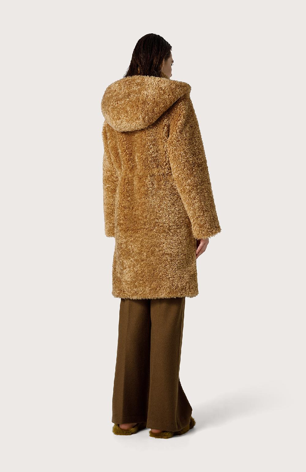 Seventy Parka in eco pelliccia - Col. Neutro Saldi Di Fabbrica
