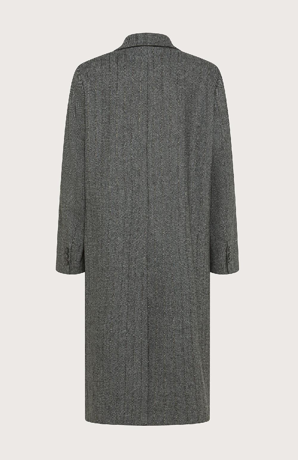 Seventy Cappotto doppiopetto in misto lana gessata lurex - Col. Grigio Italy