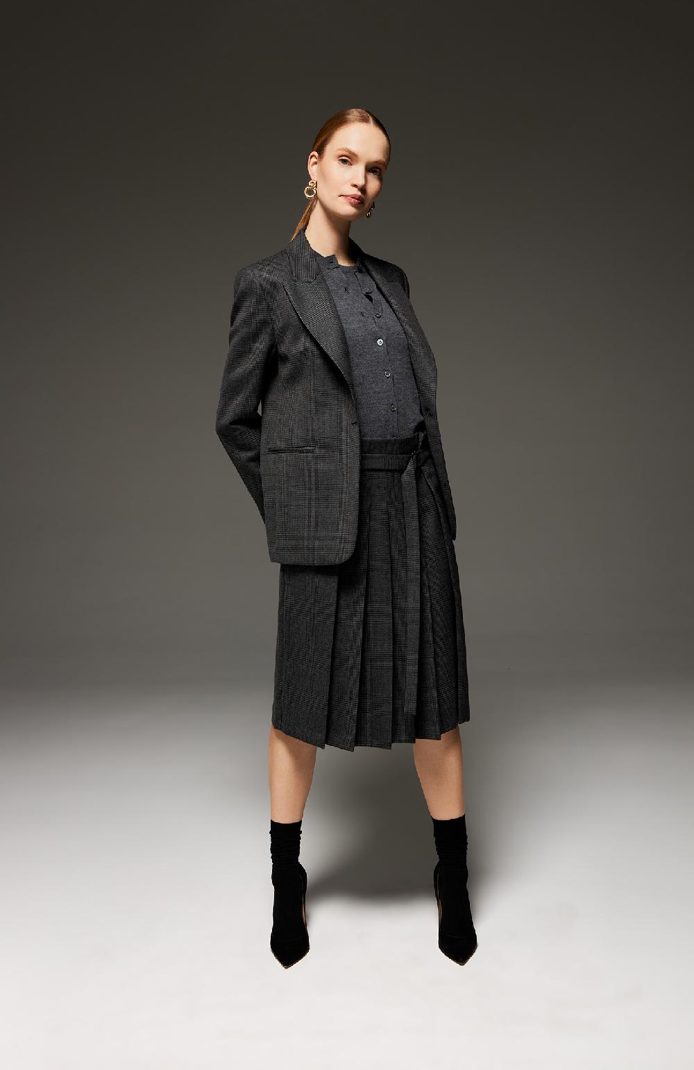 Seventy Twin set girocollo in lana merinos - Col. Grigio Vendita