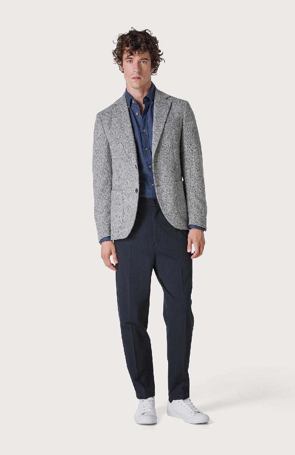 Seventy Giacca monopetto con fantasia tweed - Col. Grigio Acquista Ora