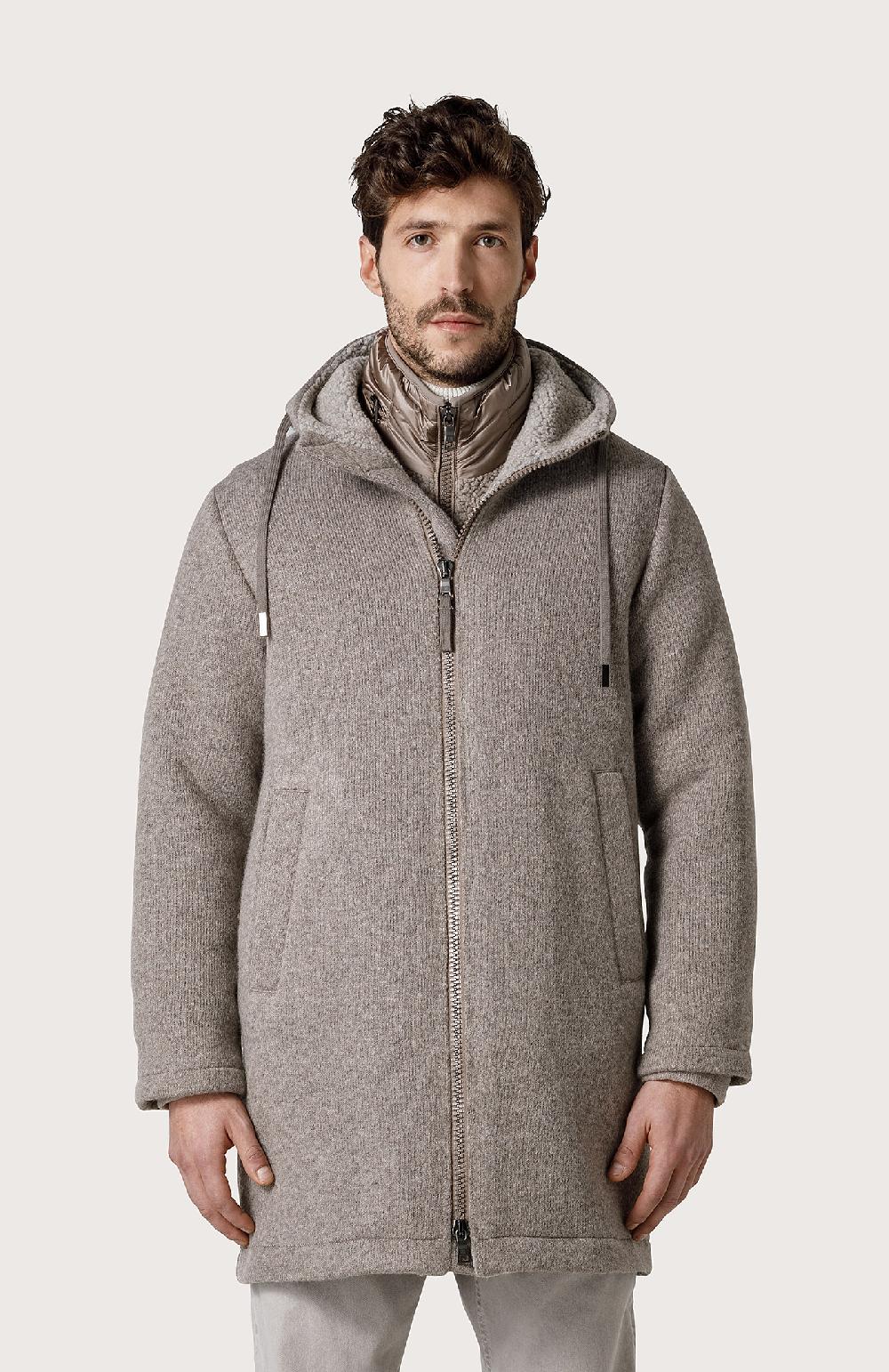 Seventy Parka in tessuto mélange - Col. Marrone Promozione Limitata