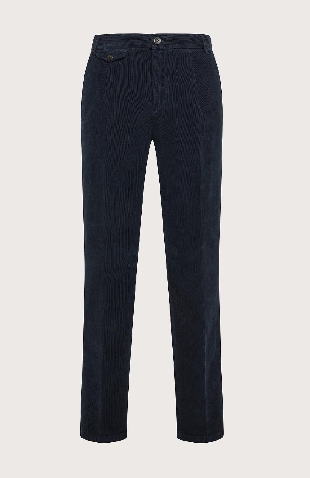 Seventy Pantalone in velluto con pence - Col. Blu Sconto