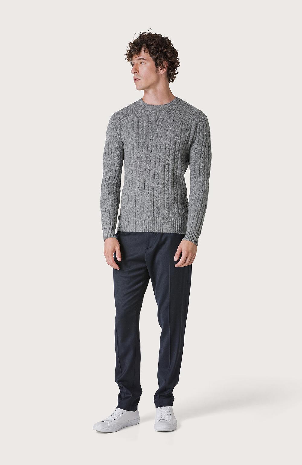 Seventy Maglia a trecce e coste - Col. Grigio Online