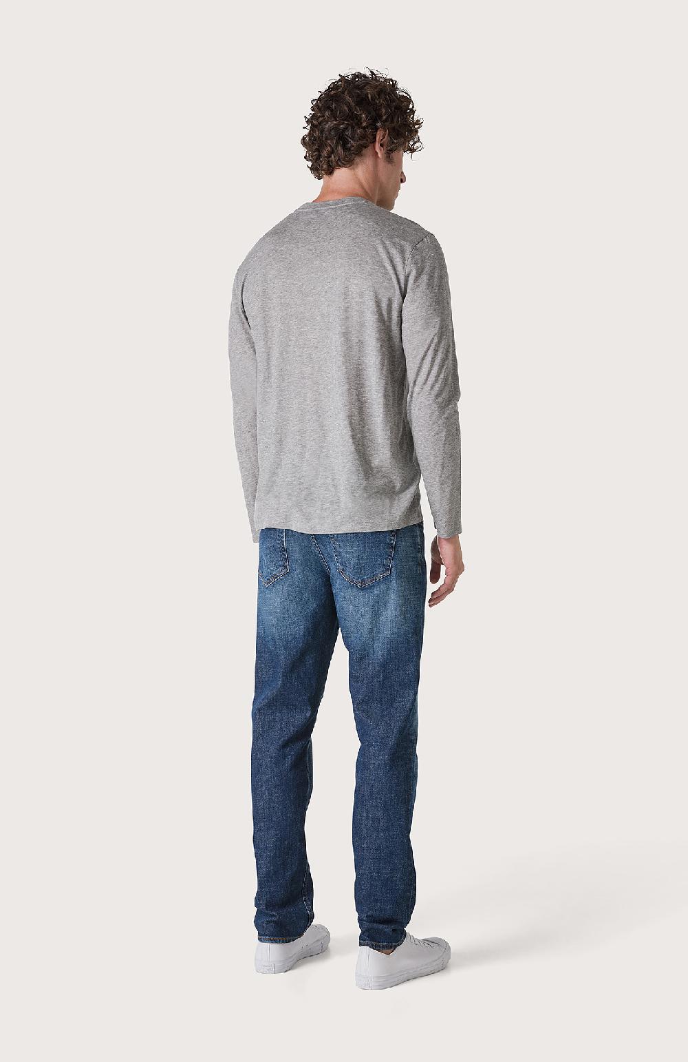Seventy T-shirt girocollo manica lunga - Col. Grigio In Vendita
