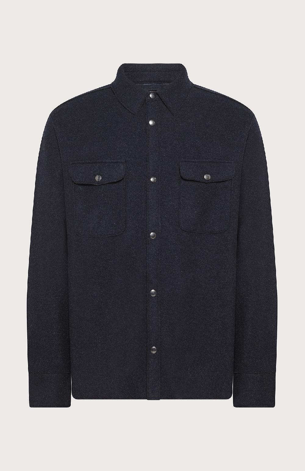 Seventy Overshirt con bottoni automatici - Col. Blu Hotsell