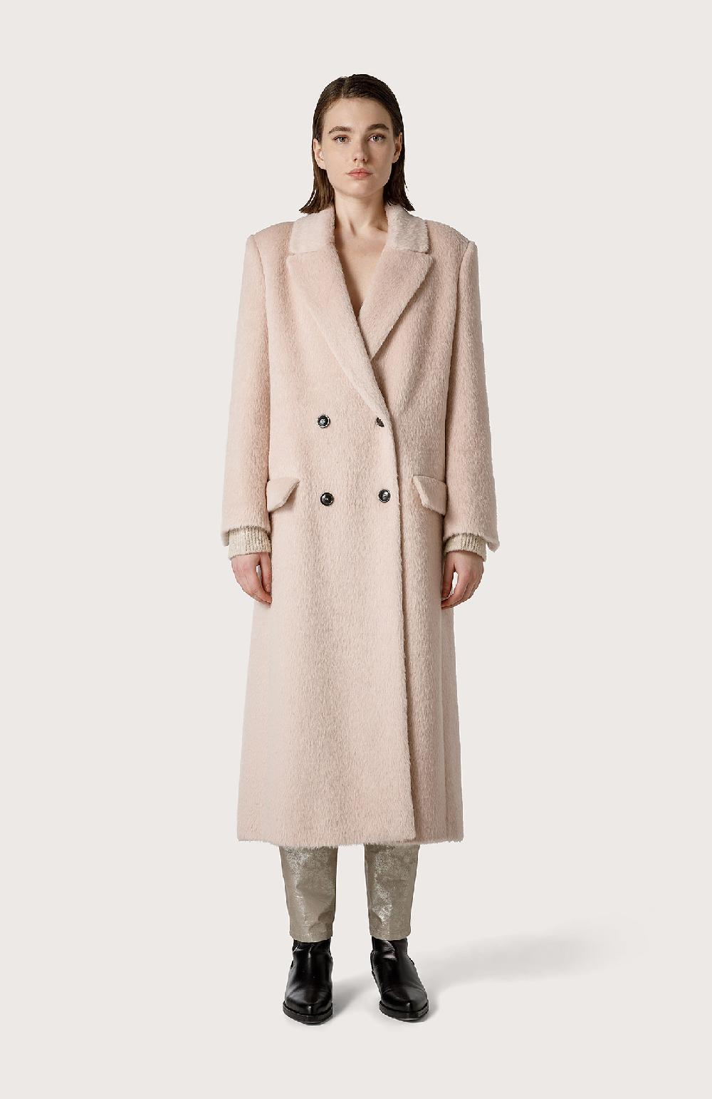 Seventy Cappotto doppio petto in misto alpaca - Col. Rosa Promozione