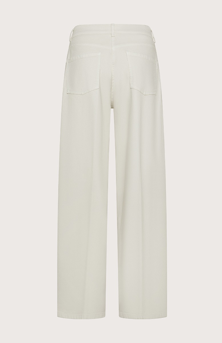 Seventy Jeans lunghi a vita alta in bull tinto capo - Col. Cream Saldi