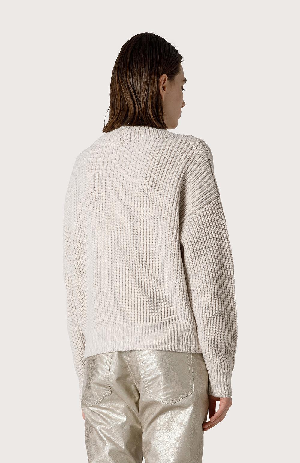Seventy Maglia a lupetto in misto lana - Col. Bianco Offerte