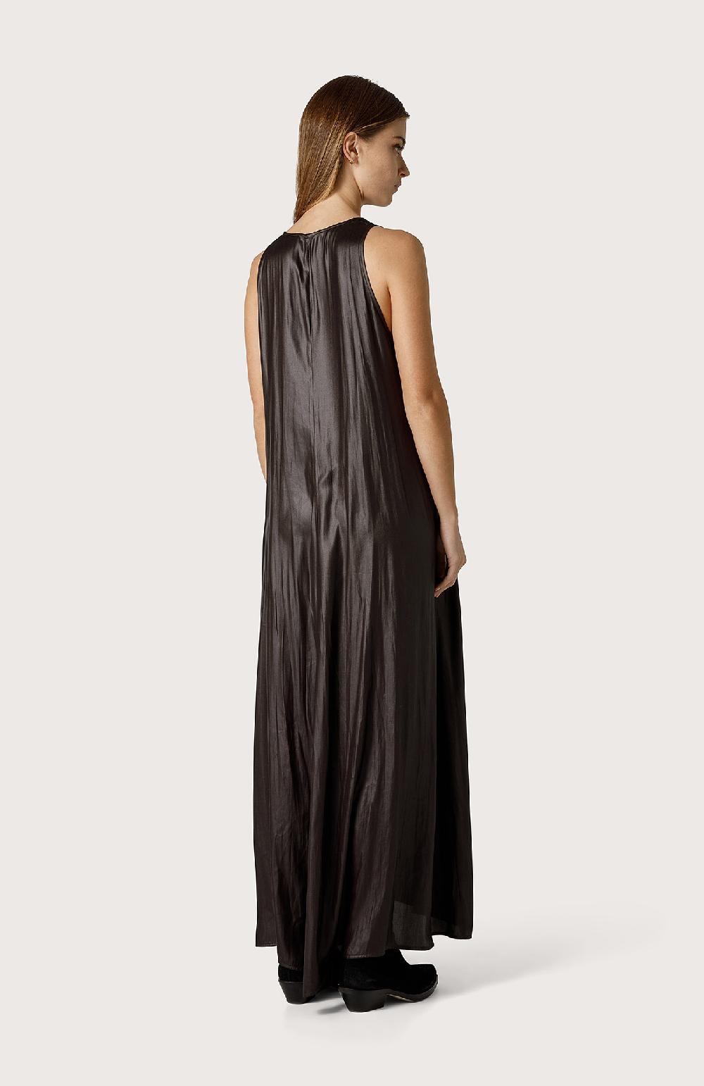 Seventy Abito smanicato in georgette spalmata - Col. Marrone Moda