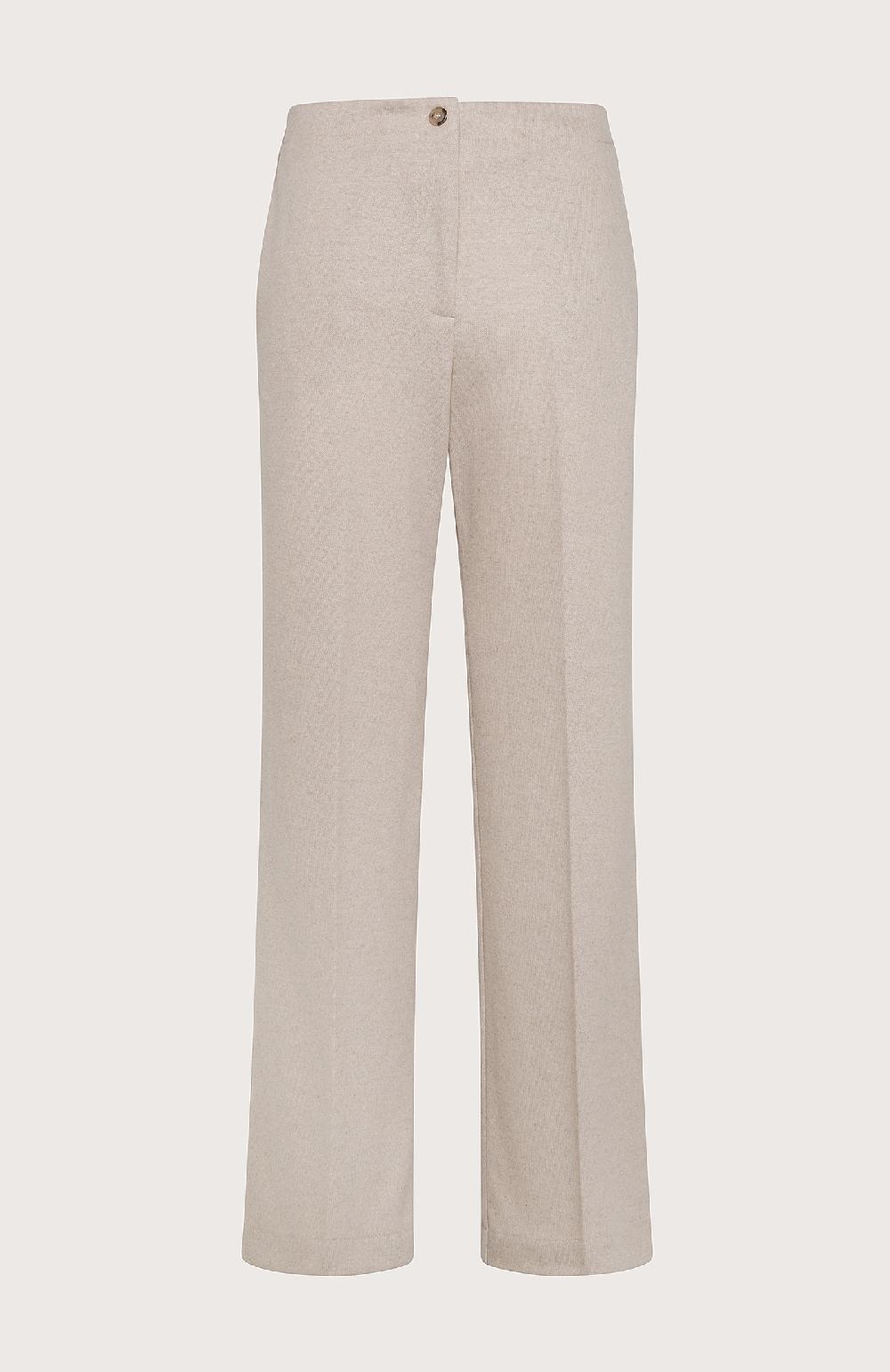 Seventy Pantalone lungo relax fit elasticato dietro in flanella - Col. Grigio