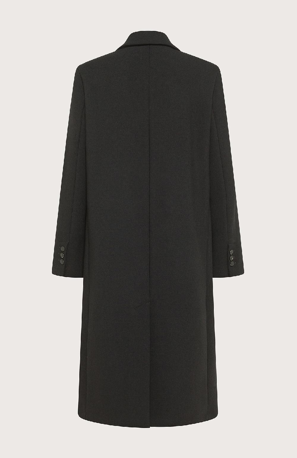 Seventy Cappotto doppiopetto in misto lana bistretch - Col. Nero Fornitura limitata