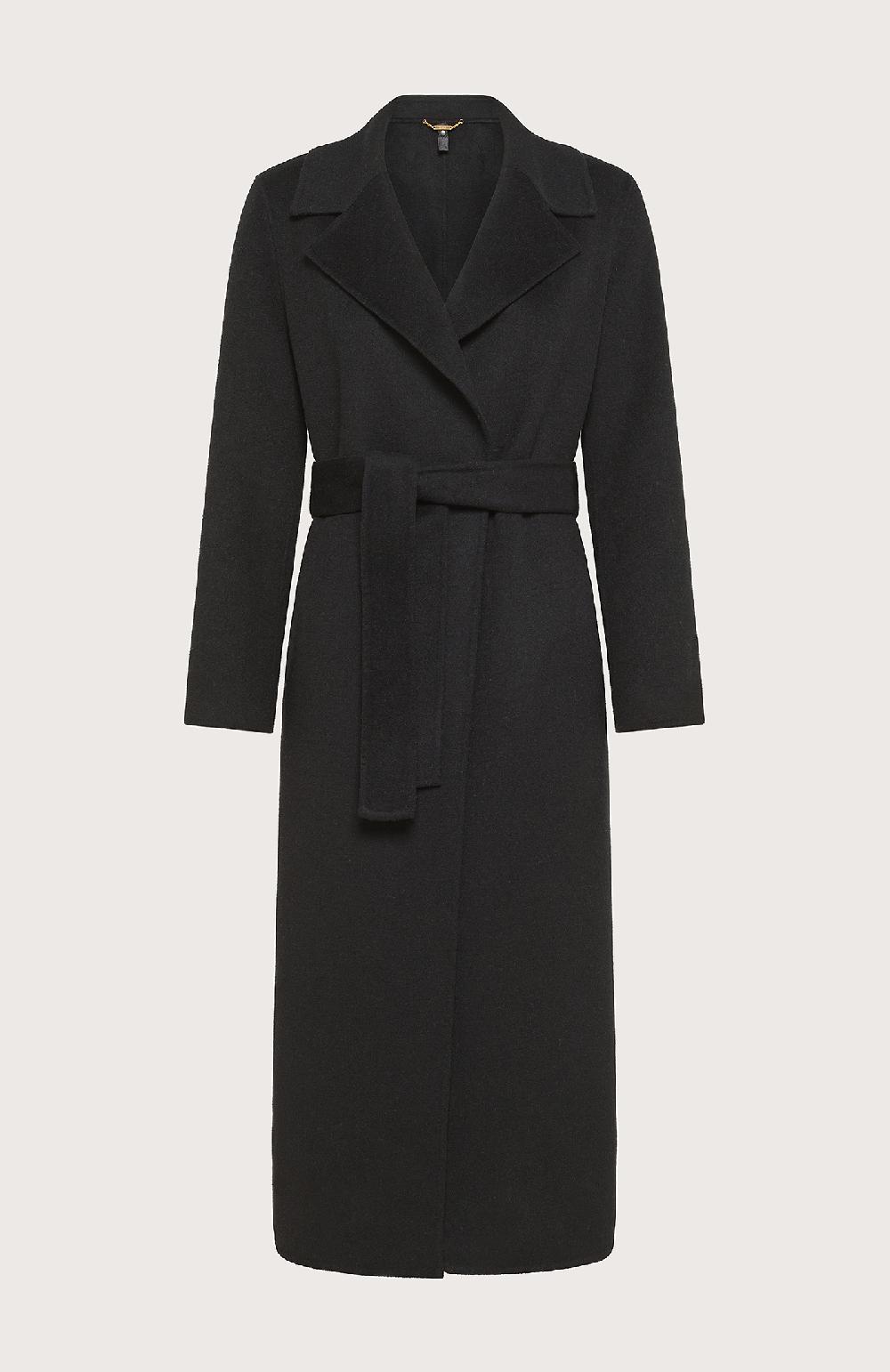 Seventy Cappotto stile vestaglia in panno double - Col. Nero