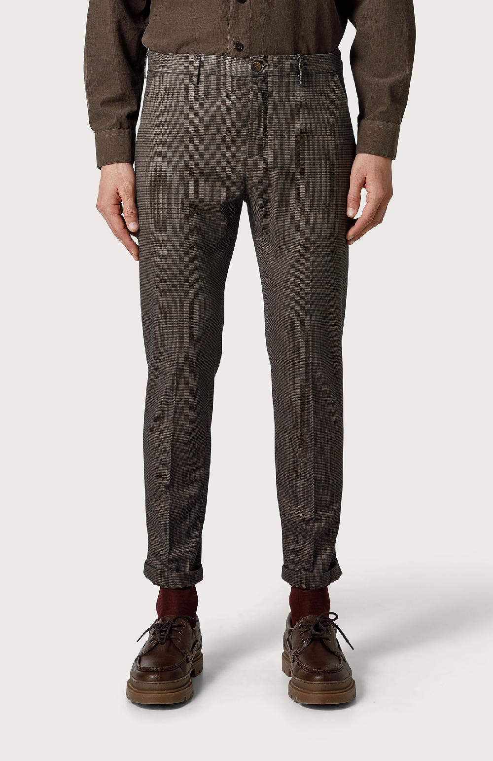 Seventy Pantalone chino in lana stretch - Col. Marrone Ultimi tre giorni