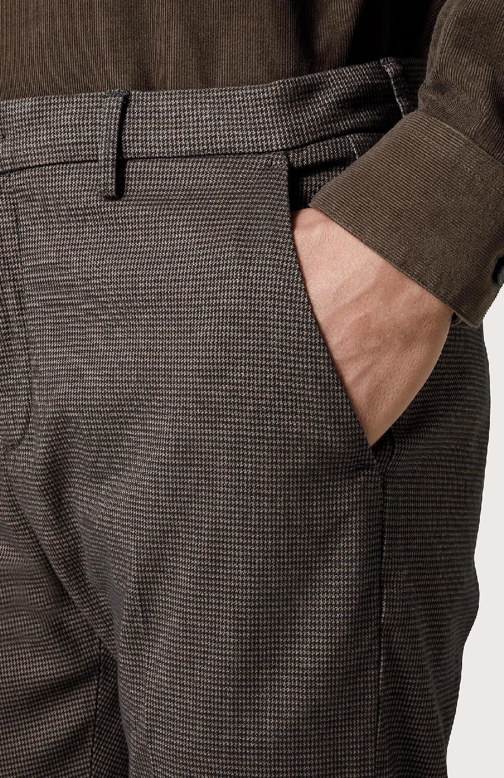 Seventy Pantalone chino in lana stretch - Col. Marrone Ultimi tre giorni