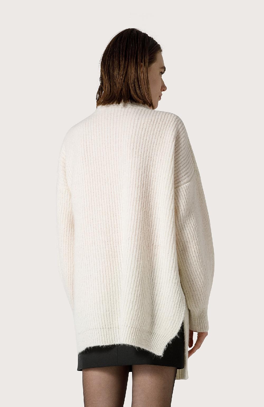 Seventy Cardigan in filato bouclé - Col. Bianco Only for today
