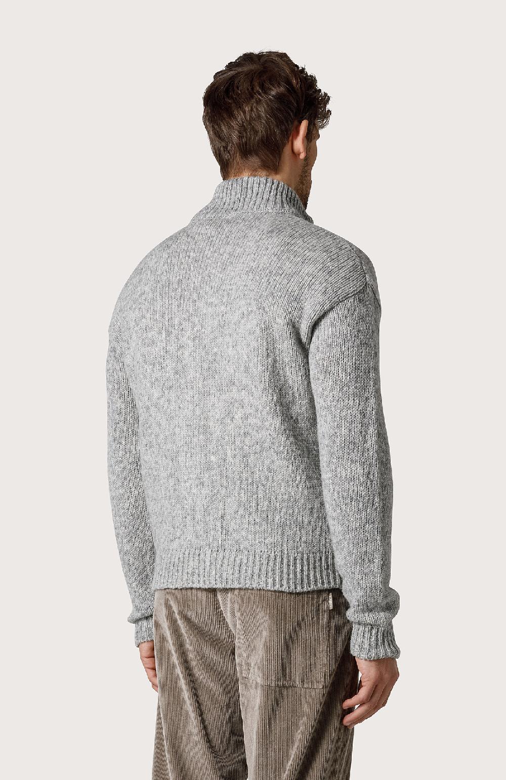 Seventy Cardigan con zip - Col. Grigio Solo un giorno rimasto