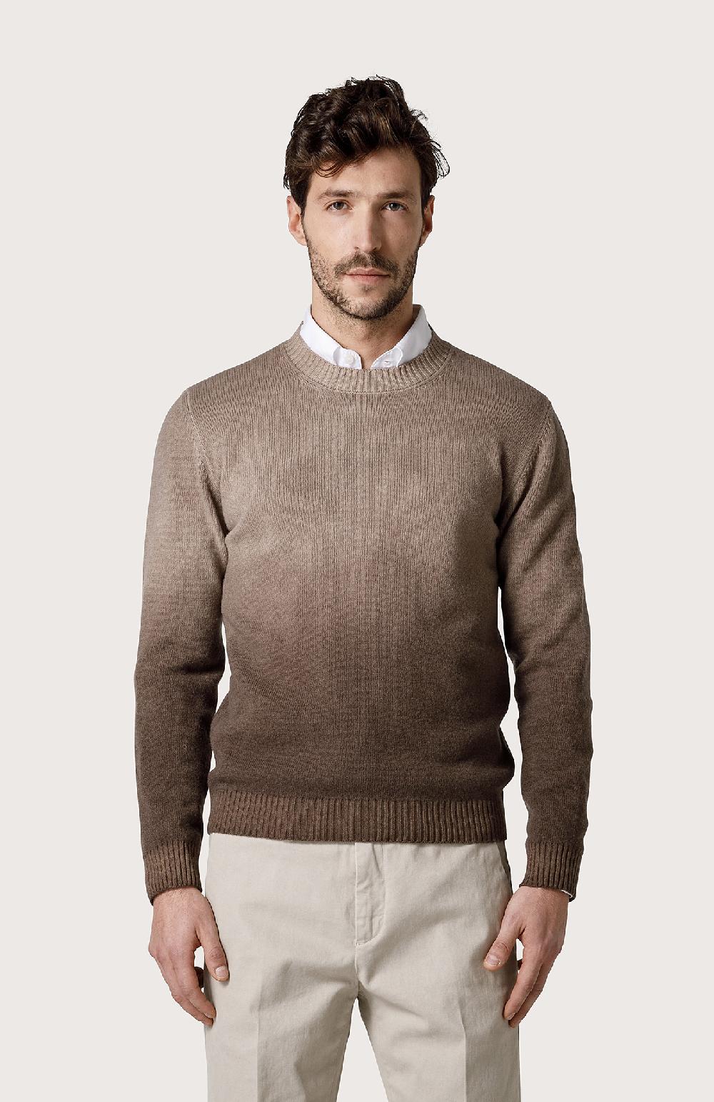 Seventy Maglia girocollo sfumato - Col. Marrone 50% di sconto con spedizione gratuita