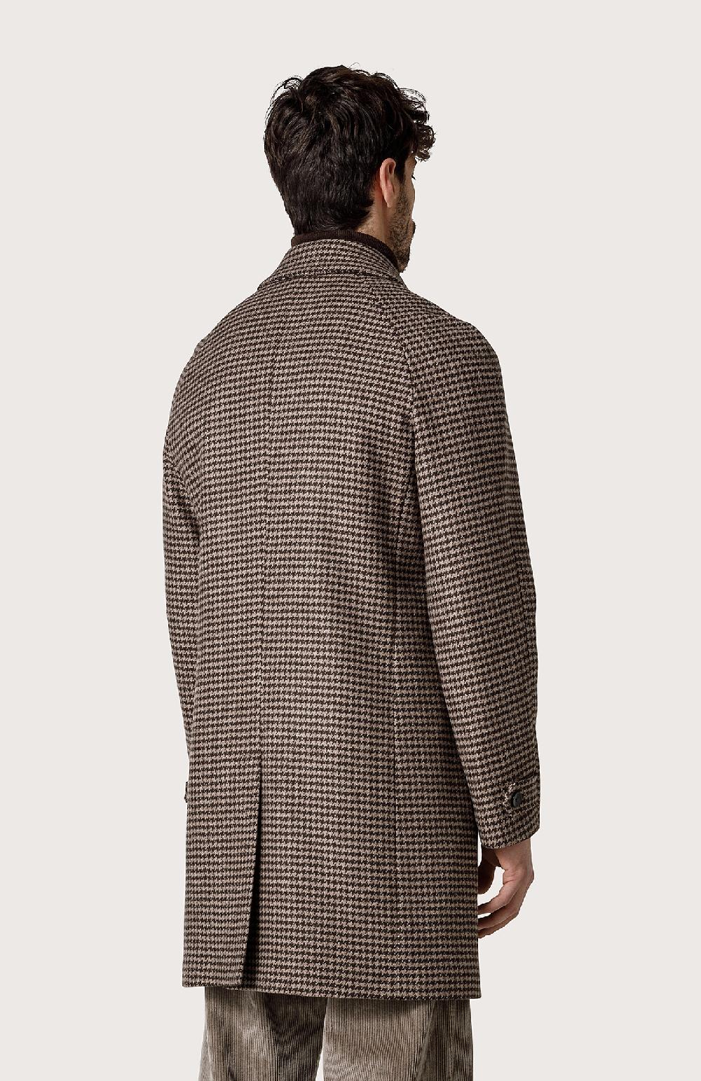 Seventy Cappotto pied de poule - Col. Marrone In vendita