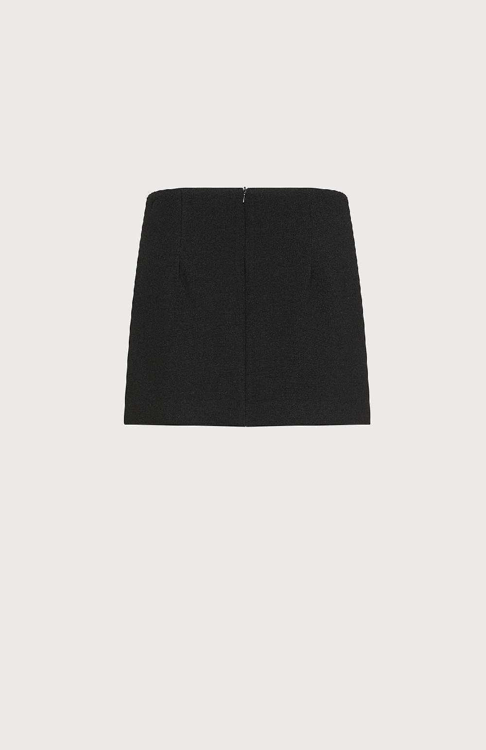 Seventy Gonna corta in misto lana bistretch - Col. Nero In Linea